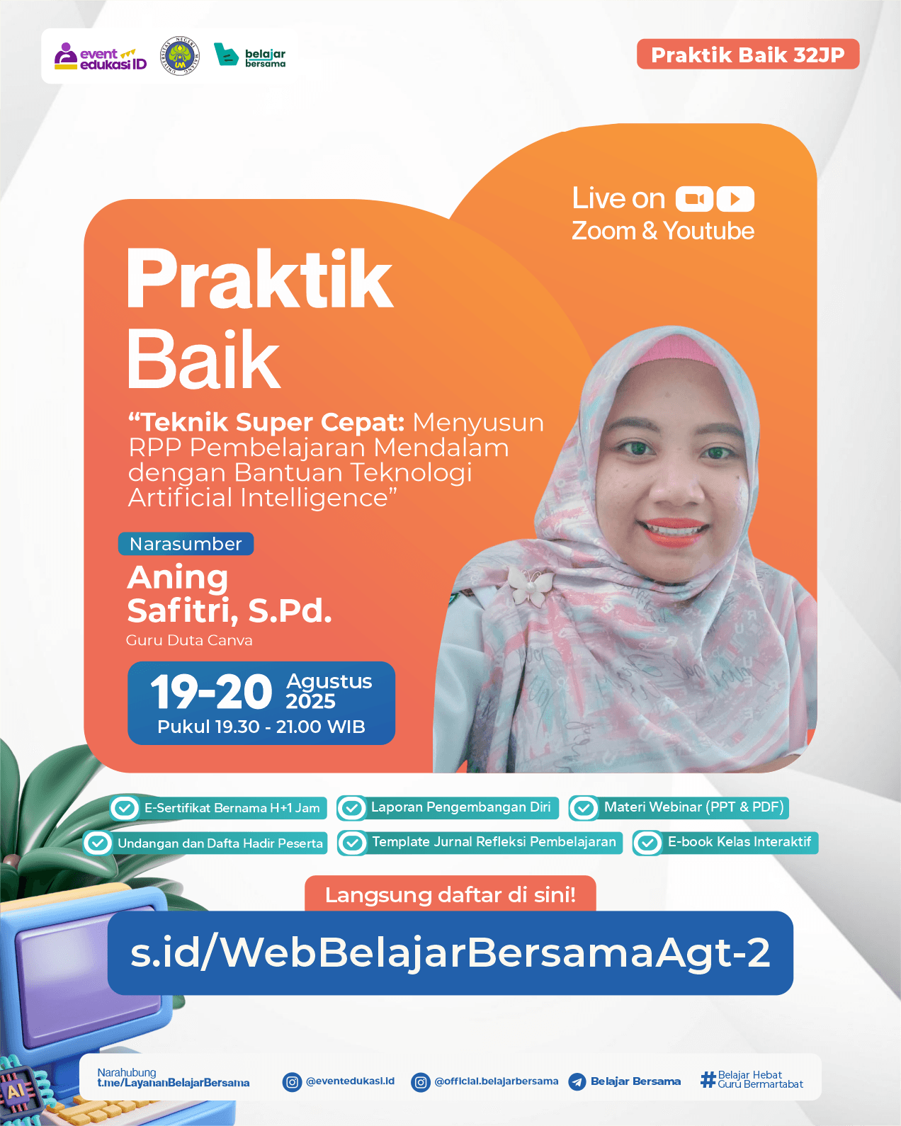 PRAKTIK BAIK 32JP: "Teknik Super Cepat: Menyusun RPP Pembelajaran Mendalam dengan Bantuan Teknologi Artificial Intelligence"