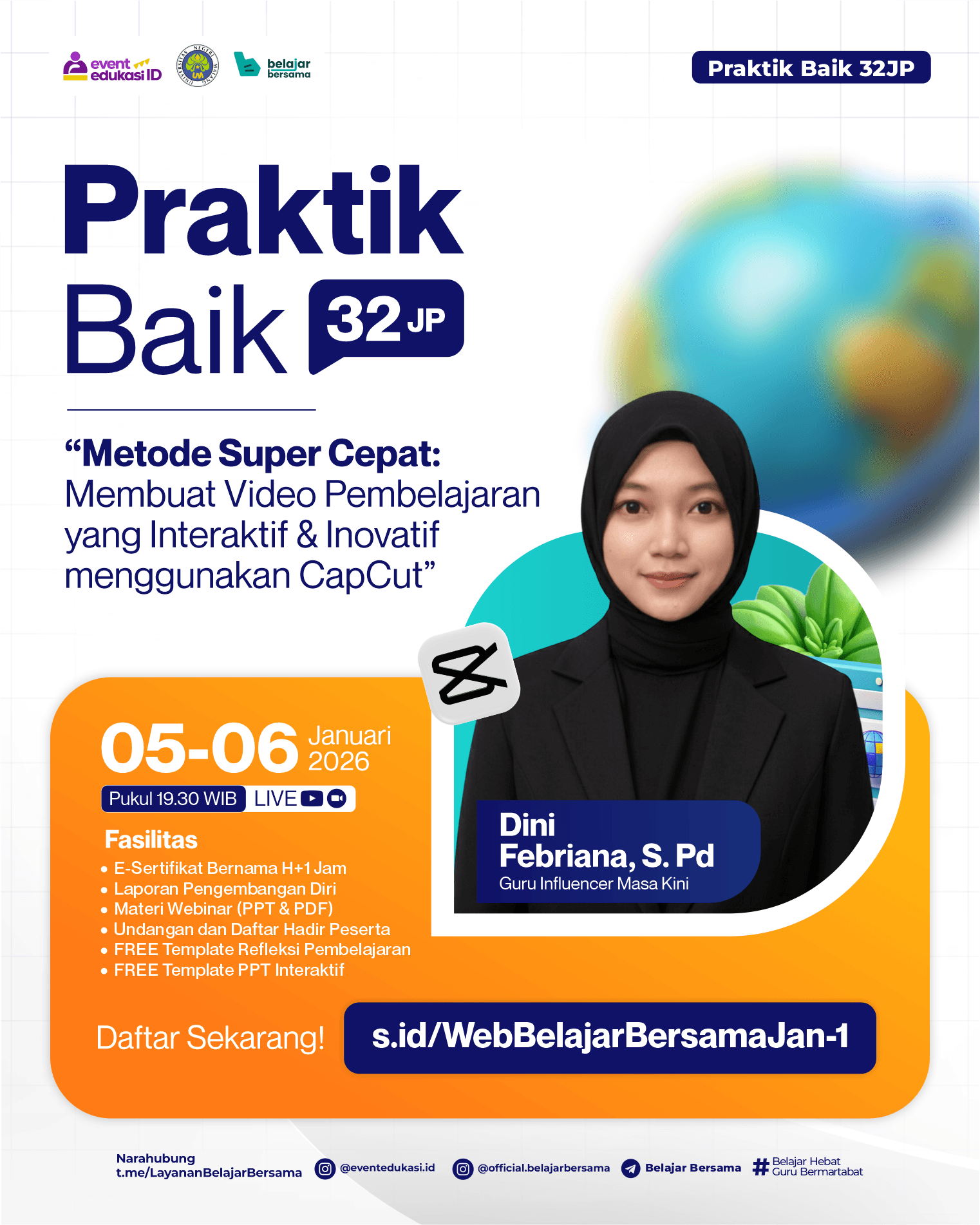 Praktik Baik 32JP: "Metode Super Cepat: Membuat Video Pembelajaran yang Interaktif & Inovatif Menggunakan CapCut"