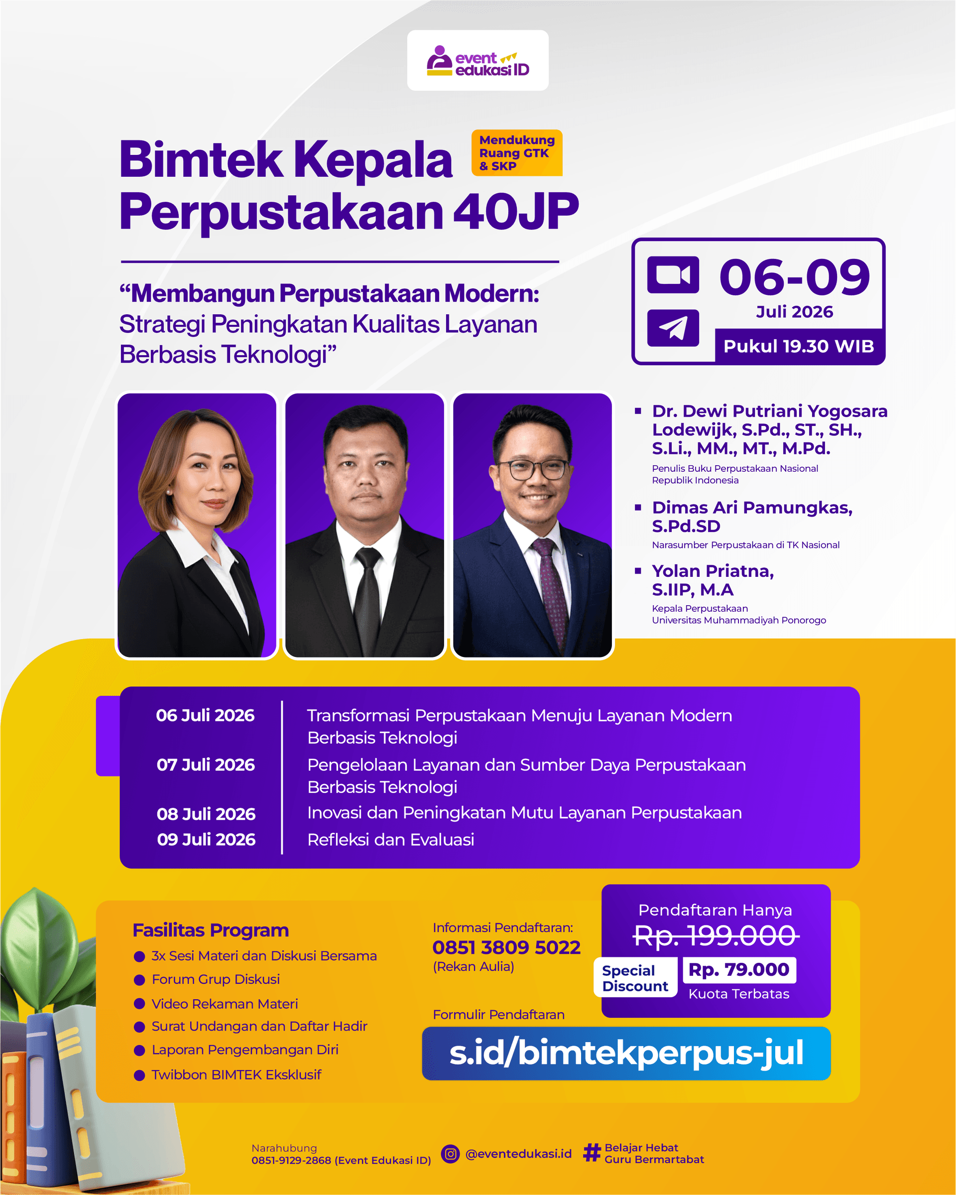 BIMTEK Kepala Perpustakaan 40JP : "Membangun Perpustakaan Modern: Strategi Peningkatan Kualitas Layanan Berbasis Teknologi"