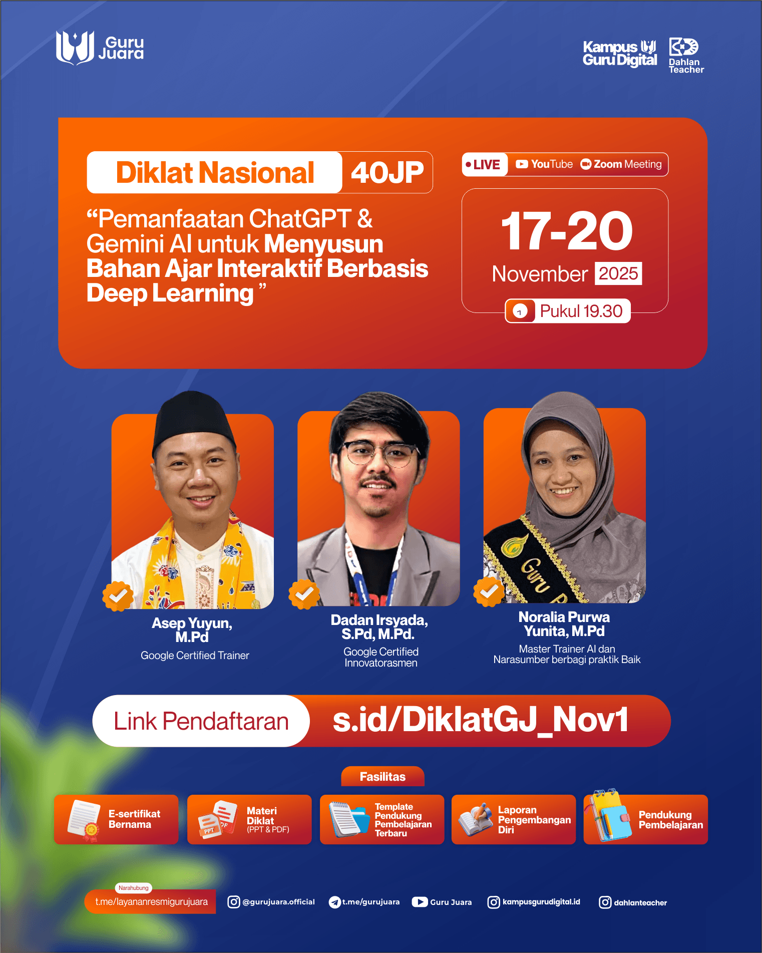 Pemanfaatan ChatGPT & Gemini AI untuk Menyusun Bahan Ajar Interaktif Berbasis Deep Learning  	