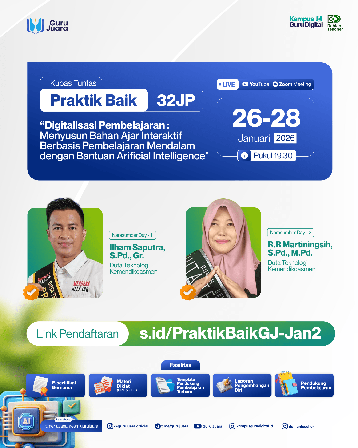 Digitalisasi Pembelajaran : Menyusun Bahan Ajar Interaktif Berbasis Pembelajaran Mendalam dengan Bantuan Artificial Intelligence