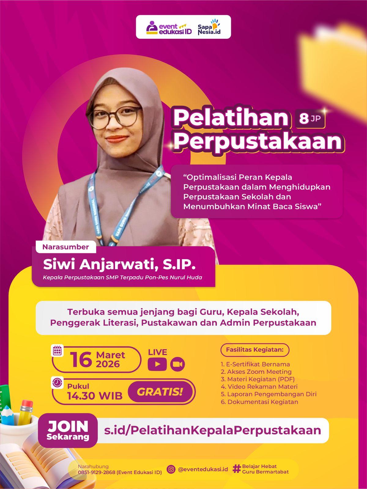 Optimalisasi Peran Kepala Perpustakaan dalam Menghidupkan Perpustakaan Sekolah dan Menumbuhkan Minat Baca Siswa