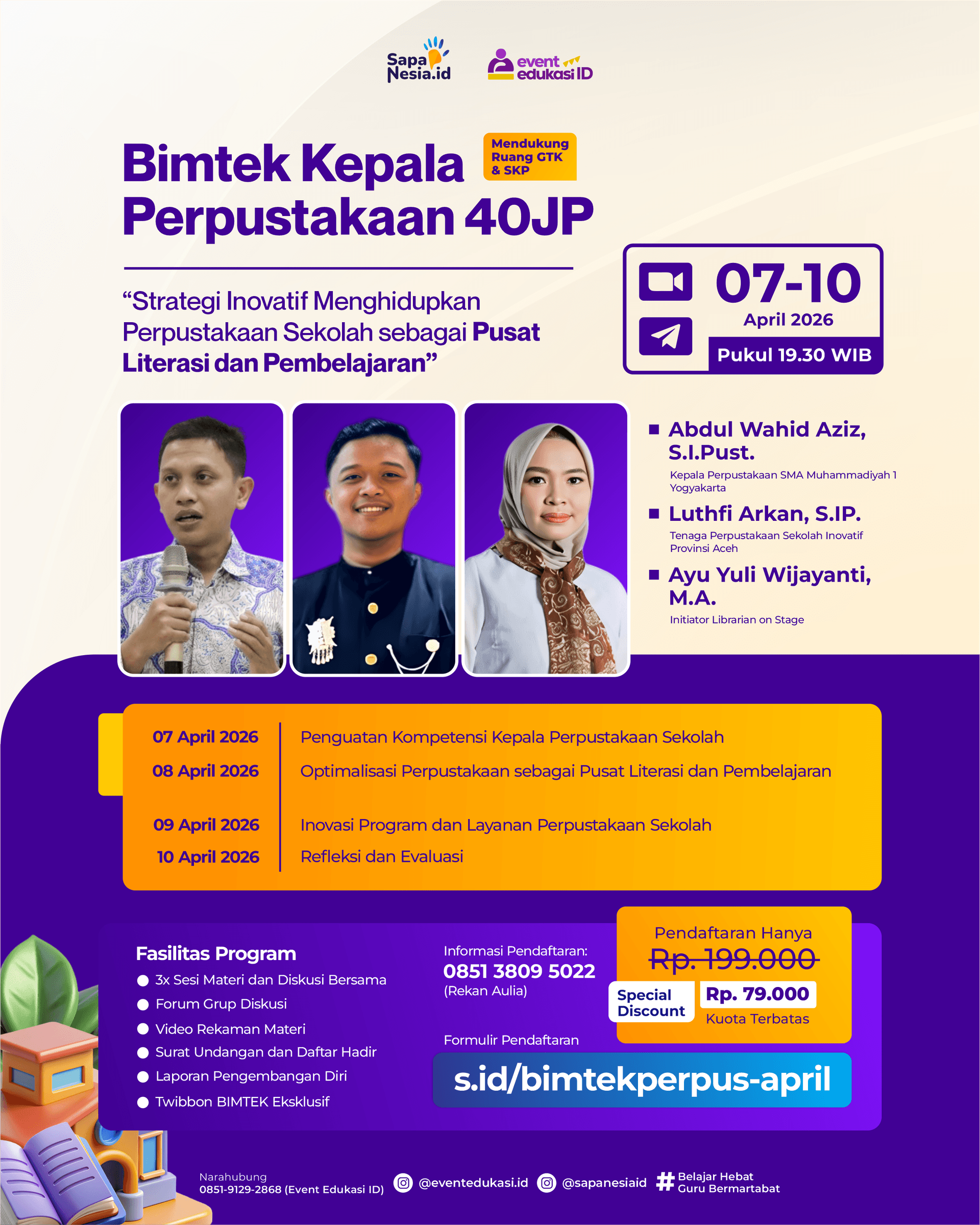 Bimtek Kepala Perpustakaan 40 JP: Strategi Inovatif Menghidupkan Perpustakaan Sekolah sebagai Pusat Literasi dan Pembelajaran