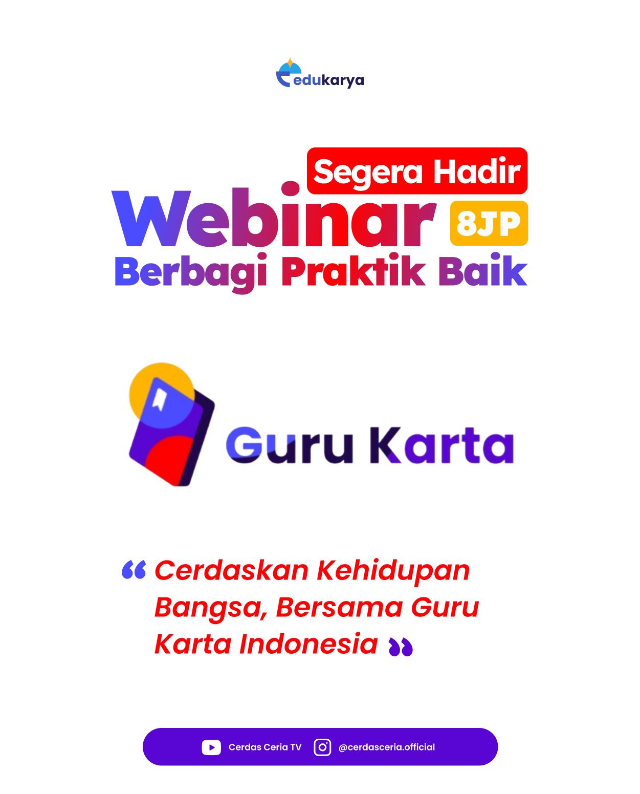 WEBINAR NASIONAL 8JP "Metode Tepat : Meningkatkan Keterampilan Mengajar pada Pengembangan Profesi Guru"