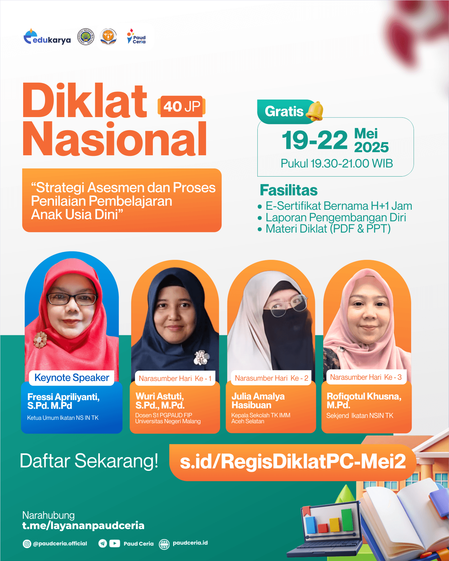 Diklat Nasional 40JP : Strategi Asesmen dan Proses Penilaian Pembelajaran Anak Usia Dini