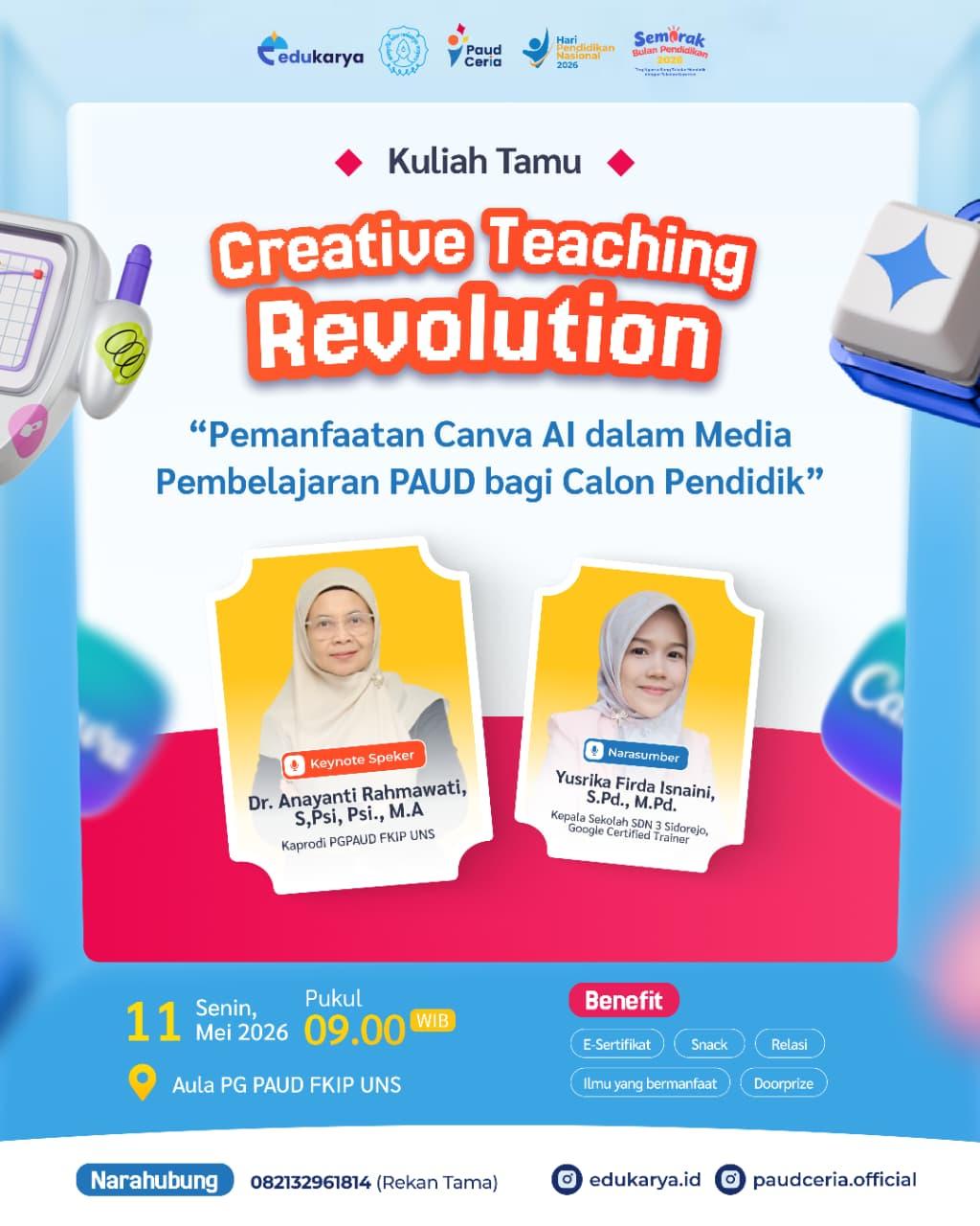 “Creative Teaching Revolution: Pemanfaatan Canva AI dalam Media Pembelajaran PAUD bagi Calon Pendidik”