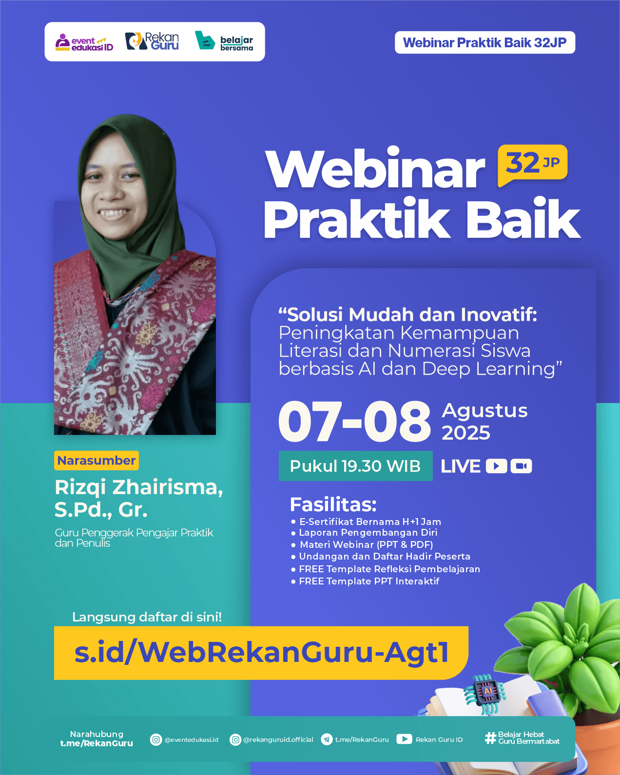 PRAKTIK BAIK 32JP: "Solusi Mudah dan Inovatif: Peningkatan Kemampuan Literasi dan Numerasi Siswa berbasis AI dan Deep Learning"