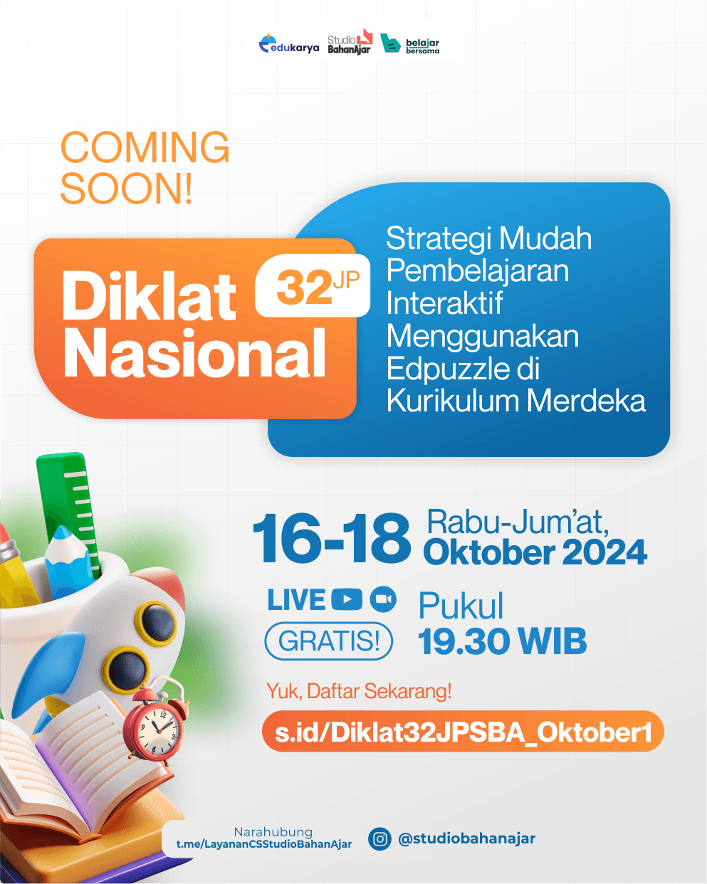 Diklat Nasional 32JP : Strategi Mudah Pembelajaran Interaktif Menggunakan Edpuzzle di Kurikulum Merdeka