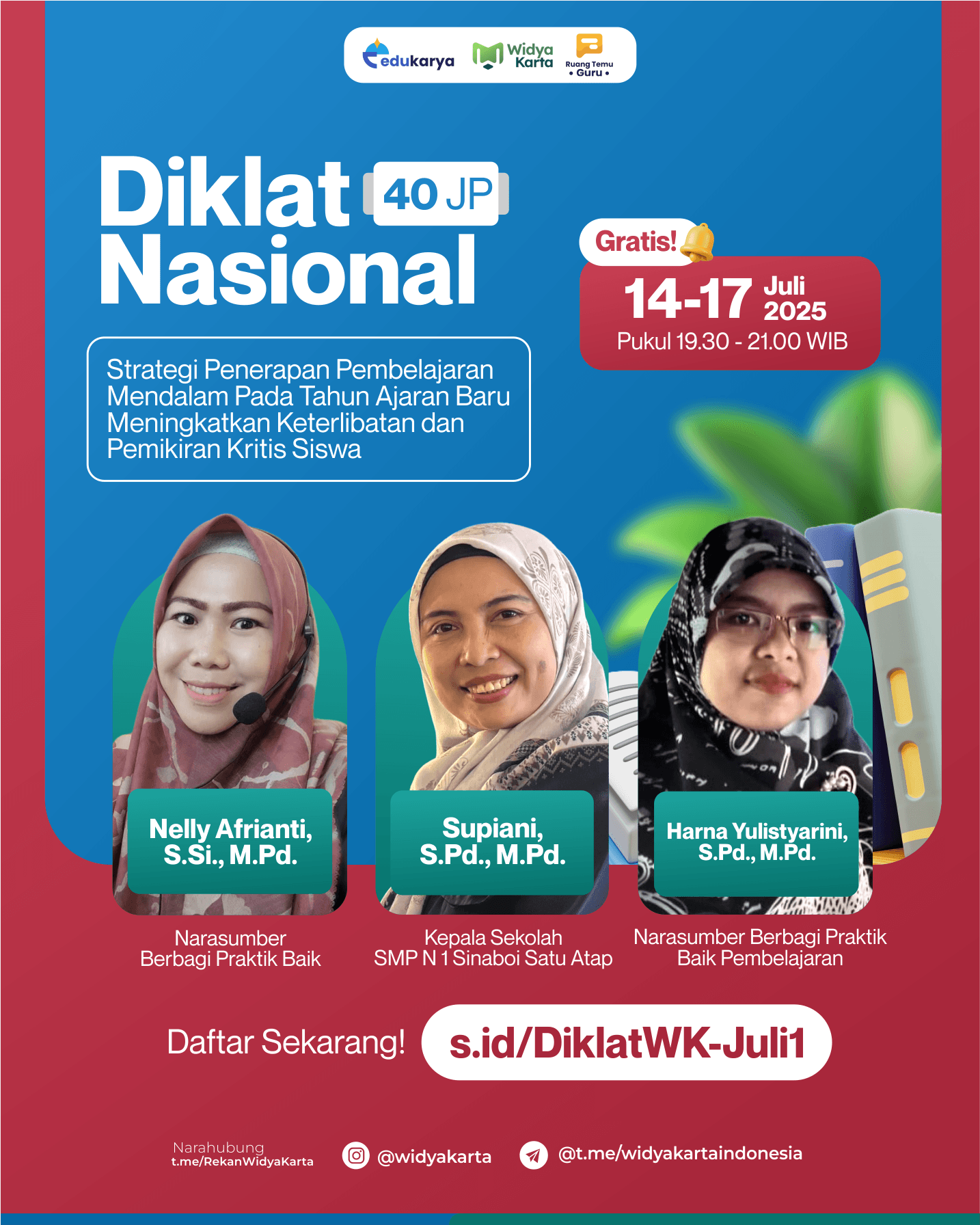 Diklat Nasional 40 JP Strategi Penerapan Pembelajaran Mendalam Pada Tahun Ajaran Baru Meningkatkan Keterlibatan dan Pemikiran Kritis Siswa