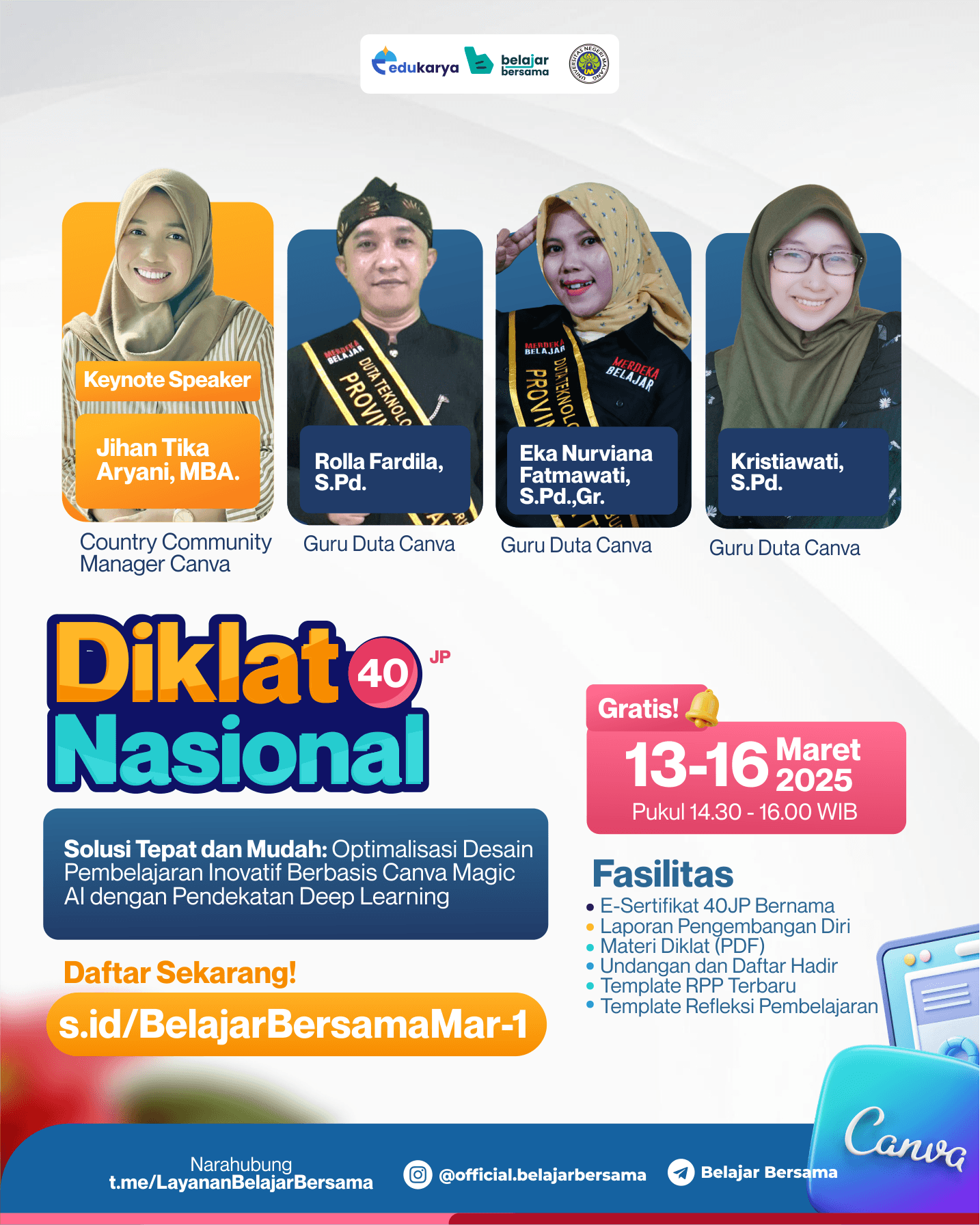 Solusi Tepat dan Mudah: Optimalisasi Desain Pembelajaran Inovatif Berbasis Canva Magic AI dengan Pendekatan Deep Learning