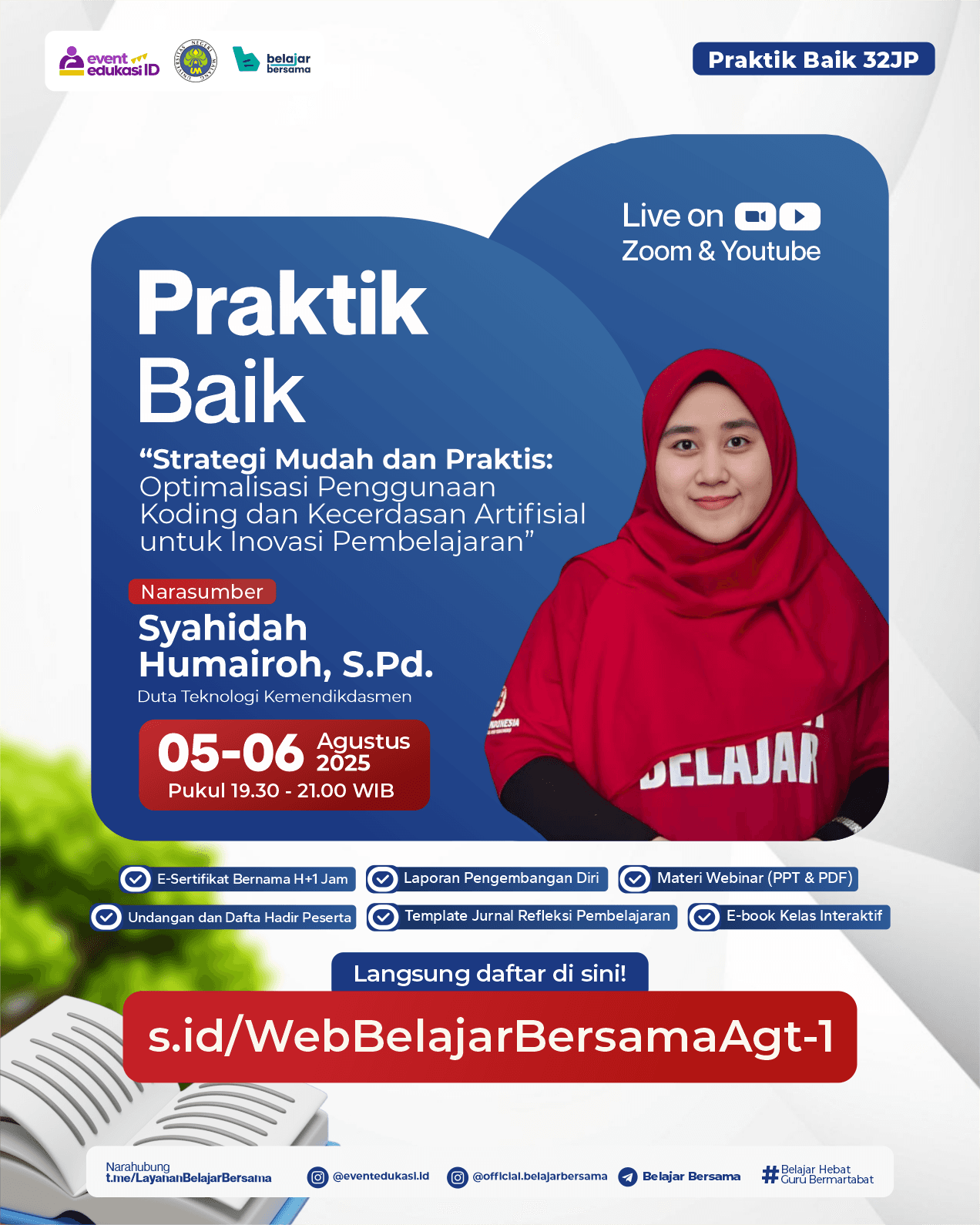 PRAKTIK BAIK 32JP: "Strategi Mudah dan Praktis: Optimalisasi Penggunaan Koding dan Kecerdasan Artifisial untuk Inovasi Pembelajaran"