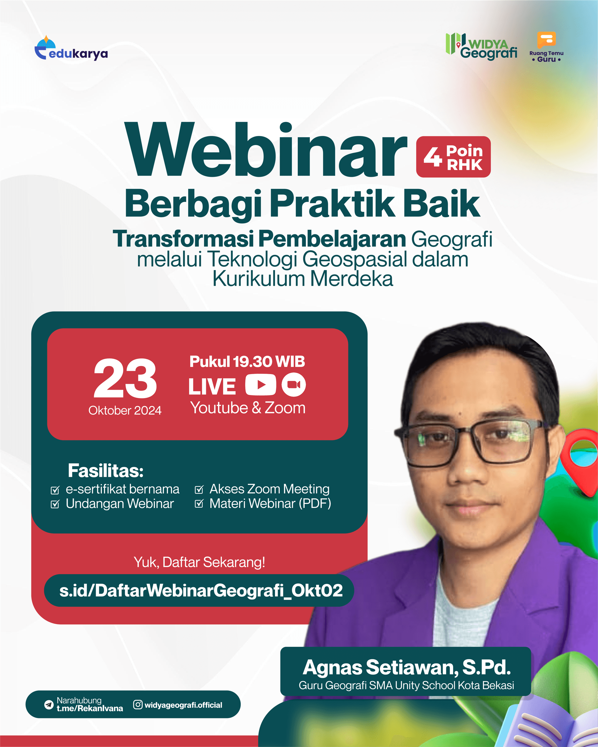 Webinar Widya Geografi: Transformasi Pembelajaran Geografi melalui Teknologi Geospasial dalam Kurikulum Merdeka