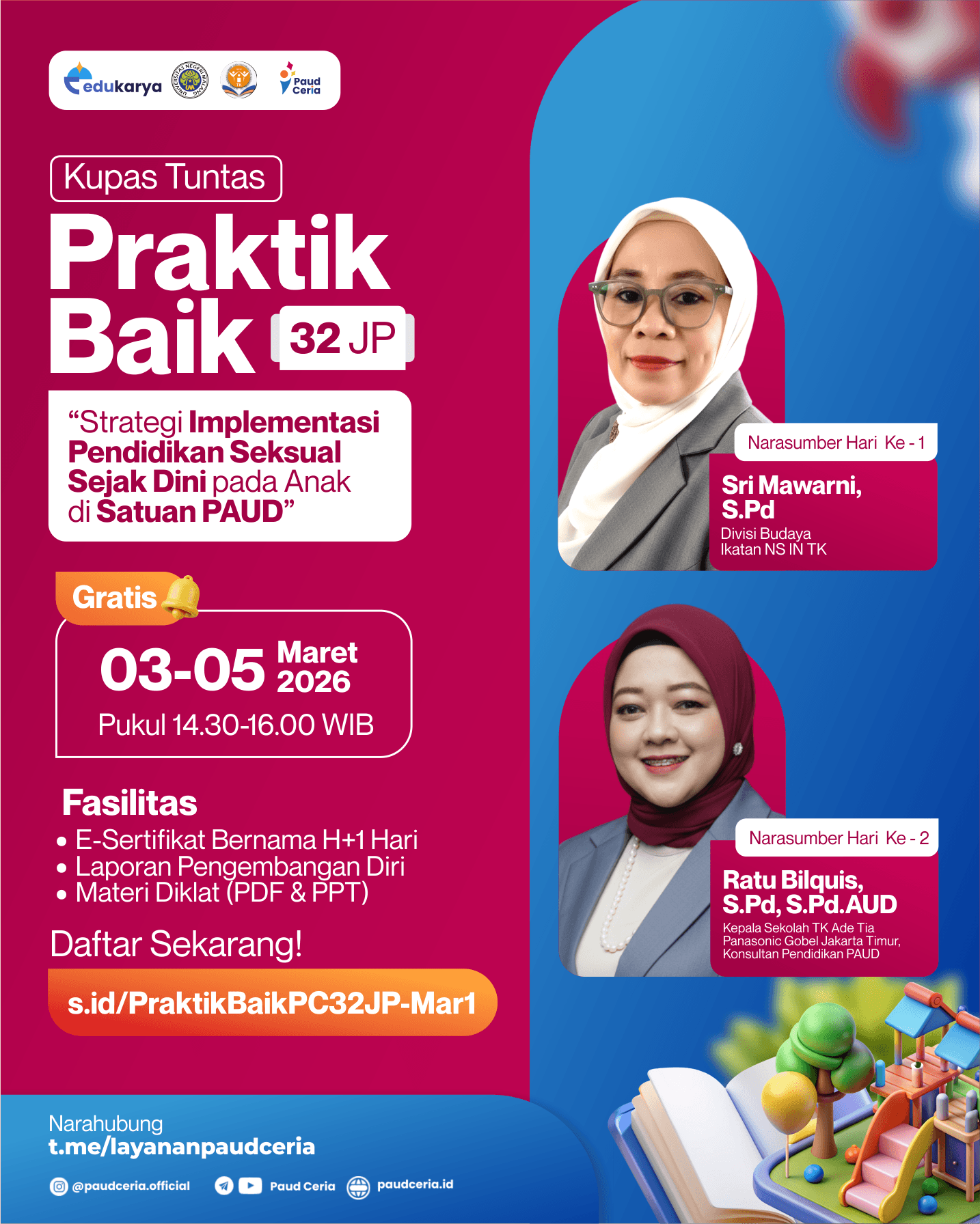 Praktik Baik 32JP "Strategi Implementasi Pendidikan Seksual Sejak Dini pada Anak di Satuan PAUD"